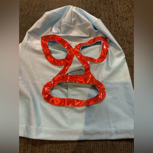 Luchador Men's Costume with Mask, Cape, and Boot Covers - Wrestler's Outfit - Picture 3 of 10